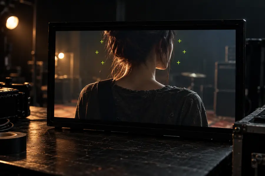 Original video frame prepared for face replacement